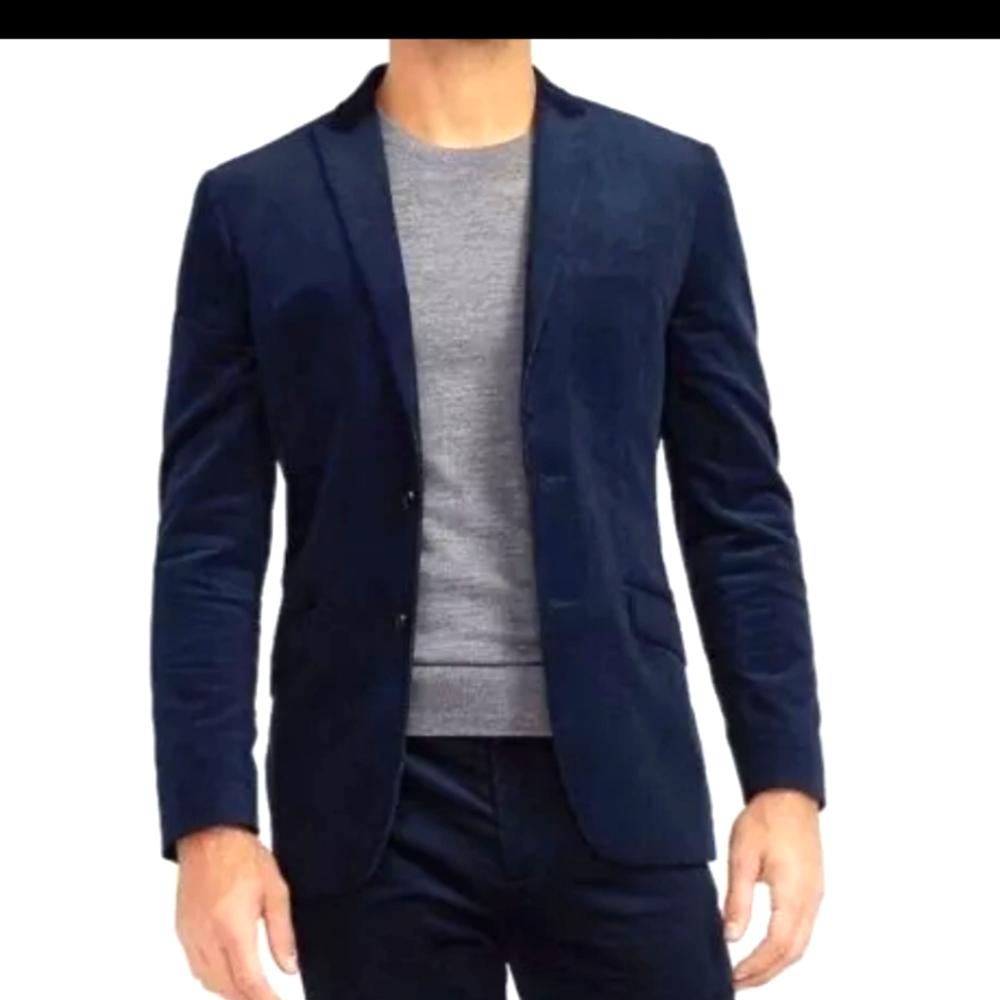 EXPRESS NAVY EXTRA SLIM CORDUROY SUIT 38R Pants 31/30
